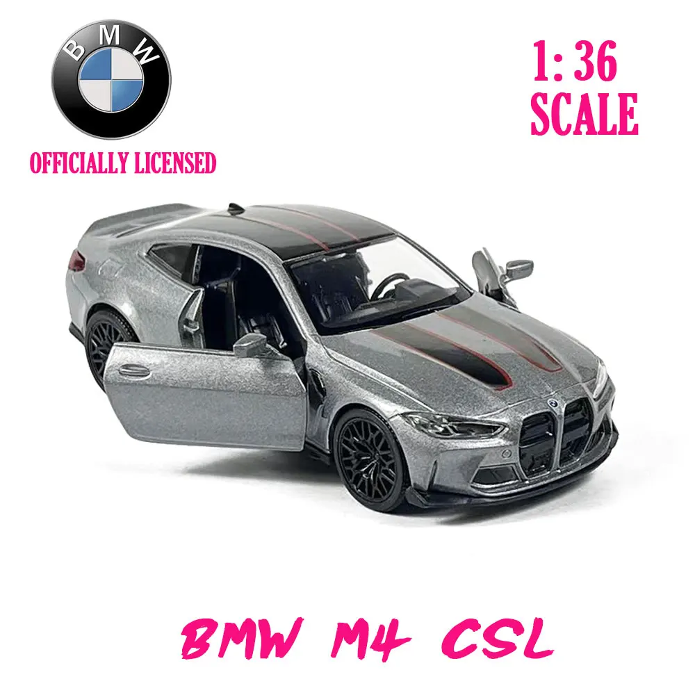 

1:36 Car Model BMW M4 CSL Scale Metal Diecast Replica Home Miniature Art Vehicle Hobby decorating Kid Boy