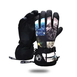 GSOU SNOW Men Ski Gloves Waterproof Gloves with Touchscreen Snowboard Thermal Gloves Non-Slip Warm Snowmobile Snow Gloves Women