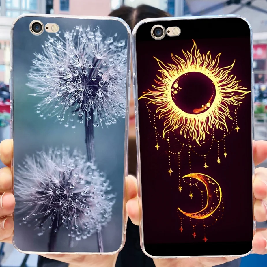 For Apple iPhone 6 6S Plus Case New Fashion Painted Cover Clear Silicone Phone Case For iPhone 6 Plus iPhone6 S Soft Fundas Capa
