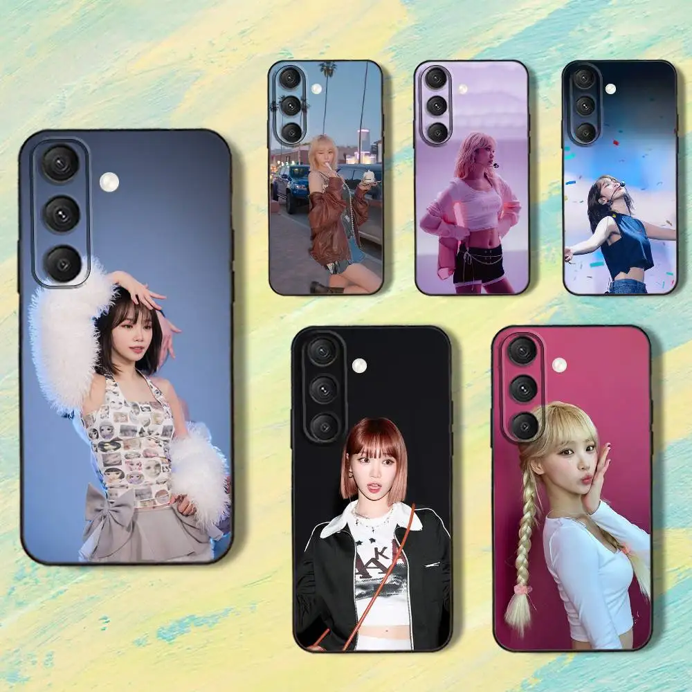 

Singer A-Kim B-Chaewon-es Phone Case For Samsung S25,S24,S10,S22,S21,S20,S23,Ultra,Plus,Lite,FE,Soft Silicone Black Cover