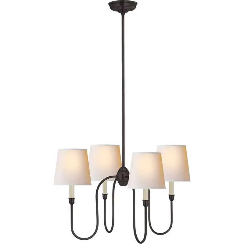 for Custom Nordic Iron Simple 4 Light Interior Lighting Home Ceiling Lighting Modern Black Chandelier