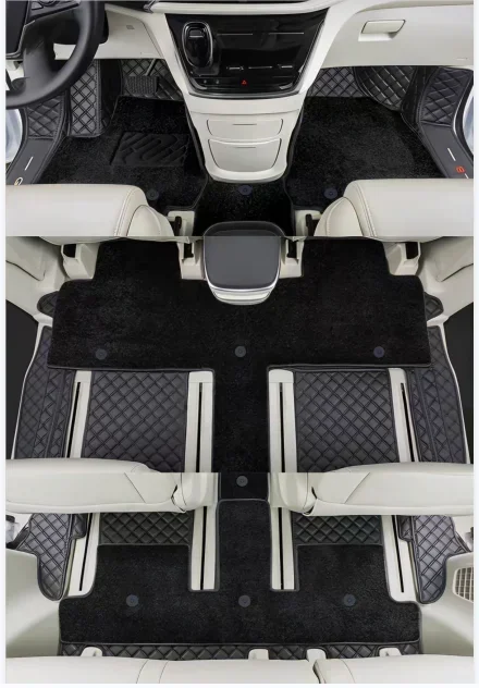 MPV auto decoration carpet floor mat full set diamond patters customized for Kia Carnival Chevrolet Spin