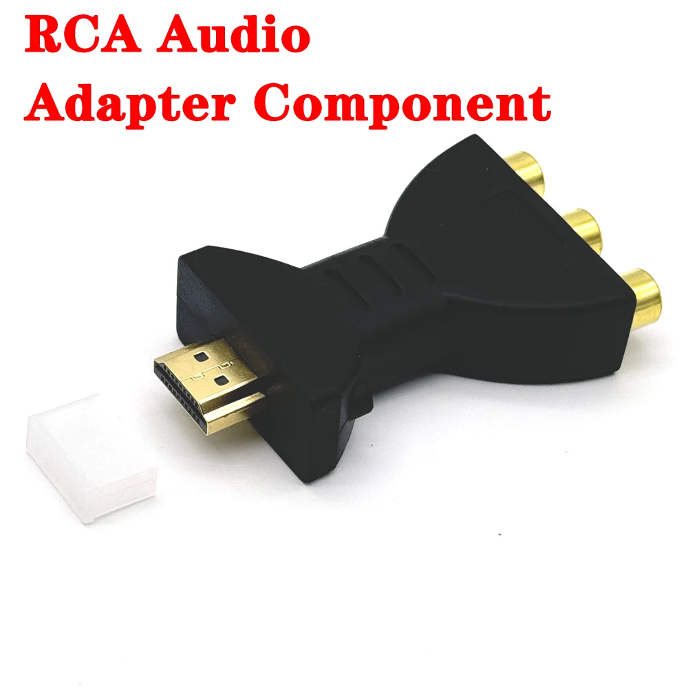 

New High Quality Gold-plated HDMI-compatible to 3 RGB RCA Video Audio Adapter AV Component Converter