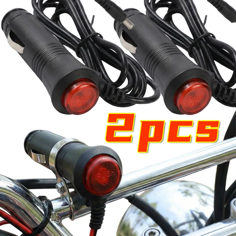 

12V 24V Car Fast Charge Power Adapter on Off Universal Charger Power Adapter Cigar Lighter Socket Splitter Plug Connector