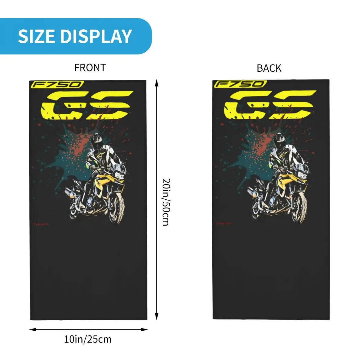 Terrific Gs adventure Bandana Neck Cover Printed Motorcycle Club Wrap Scarf Multi-use Cycling Riding Unisex Adult Breathable