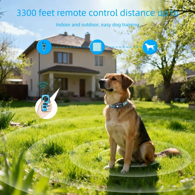 Collar antiladridos con control remoto para perros – 4 modos de entrenamiento - imagen 5
