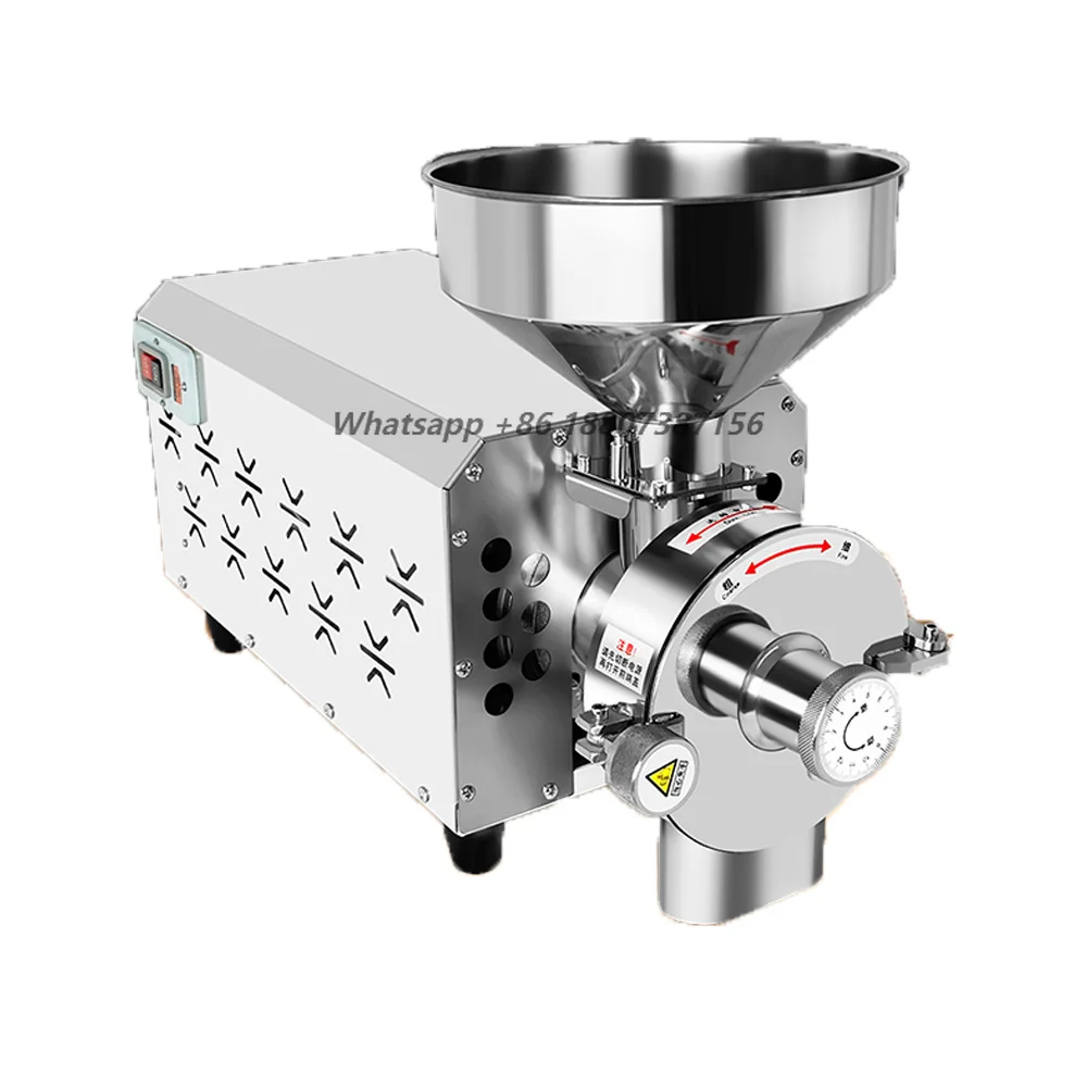 Electric Wheat Flour Mill Rice Grinder Machine for Home Commercial Industrial Grain Mill 10-60KG Capacity