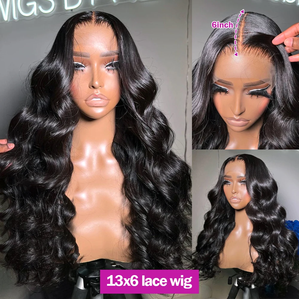 Wulala Body Wave 13x6 Hd Lace Front Wig Brazilian 360 Lace Frontal Wig 30 40 Inch 13x4 PrePlucked Lace Human Hair Wigs For Women