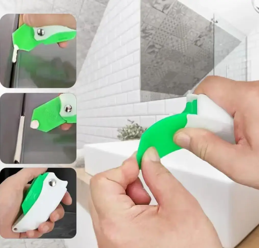 Household 9 in 1 Silicone Caulking Tool Sealant Spreading Professional Tile Window Grout Edge Removal Joint Sealant Spatula
