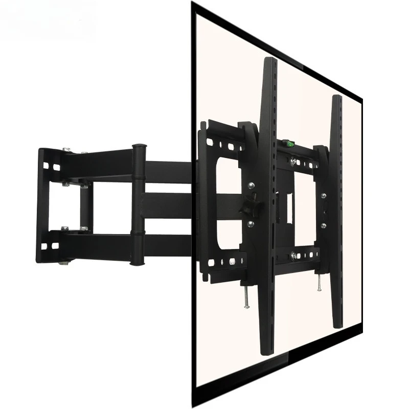 Universal Telescopic Swivel TV Wall Mount Bracket, Rotatable Wall Hanging TV Rack Compatible with 32-75 Inch Television