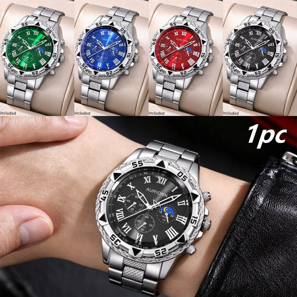 1pc The Best Choice for Casual, Fashionable Handsome Men's Quartz Watches Christmas and Other Holiday Gifts Excluding Gift Boxes