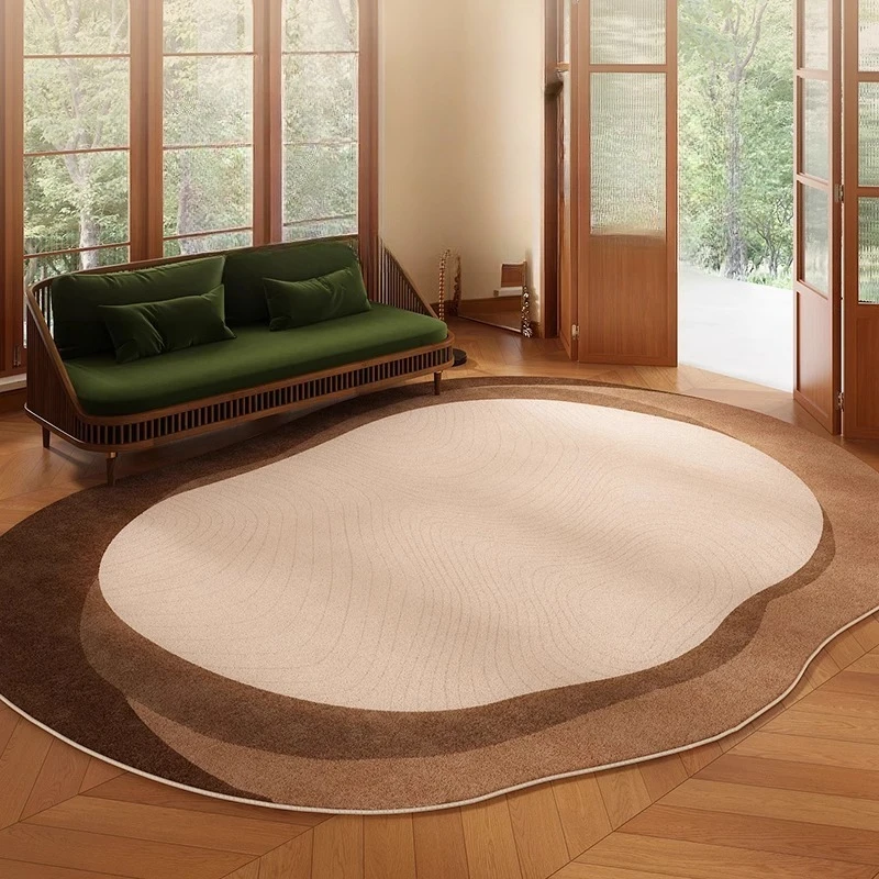 

Irregular Shapes Bedroom Decor Carpet Retro Style Carpets for Living Room Thick Plush Lounge Floor Mat Fluffy Soft Cloakroom Rug