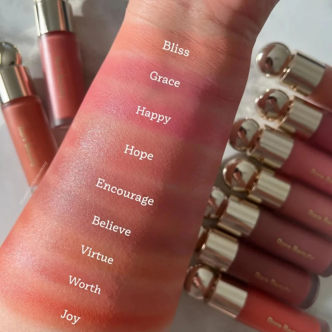 نادر الجمال أحمر الشفاه أحمر الخدود كريم عيون السائل أحمر الخدود مقاوم للماء الرطوبة الوجه كونتور الظل أحمر الخدود السائل أحمر الخدود طبطب ماكياج #4