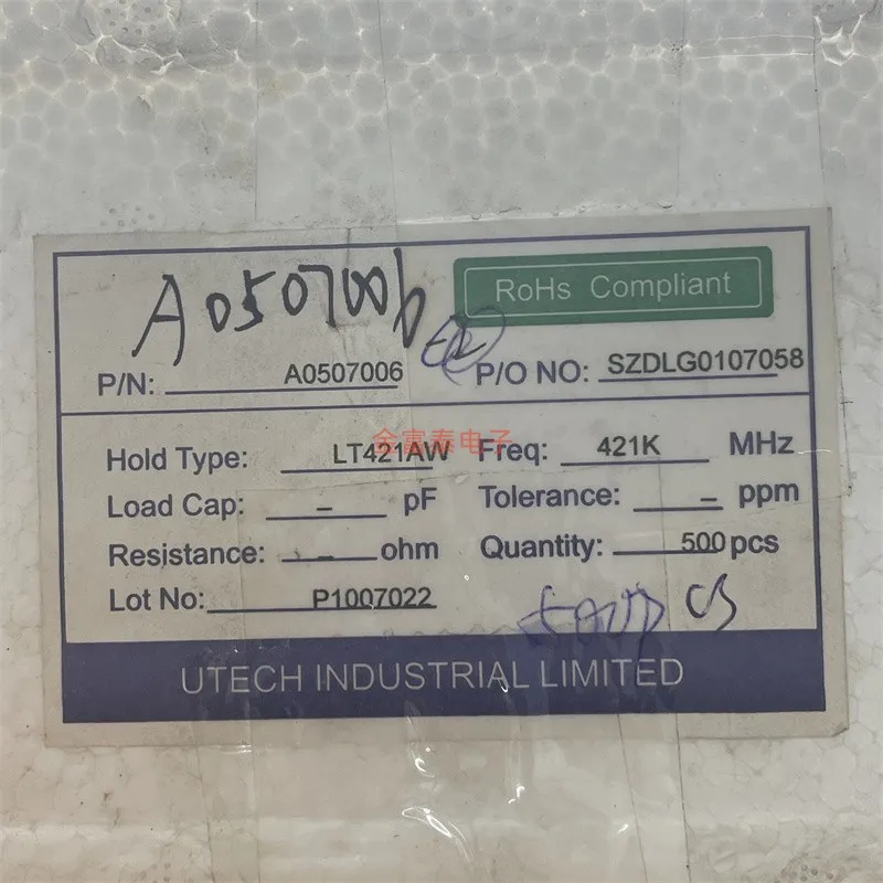 10pcs/ LT421AW UTECH21AW Ceramic Filter 421KHZ(MHz) DIP-5 Brand New Original