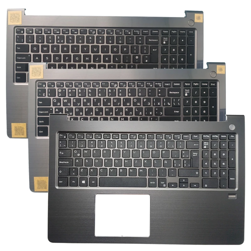 NEW FOR Dell Vostro 15-5000 5568 V5568 US /Russian RU/UK/Latin LA/German GR/Brazil BR Laptop Keyboard palmrest upper case