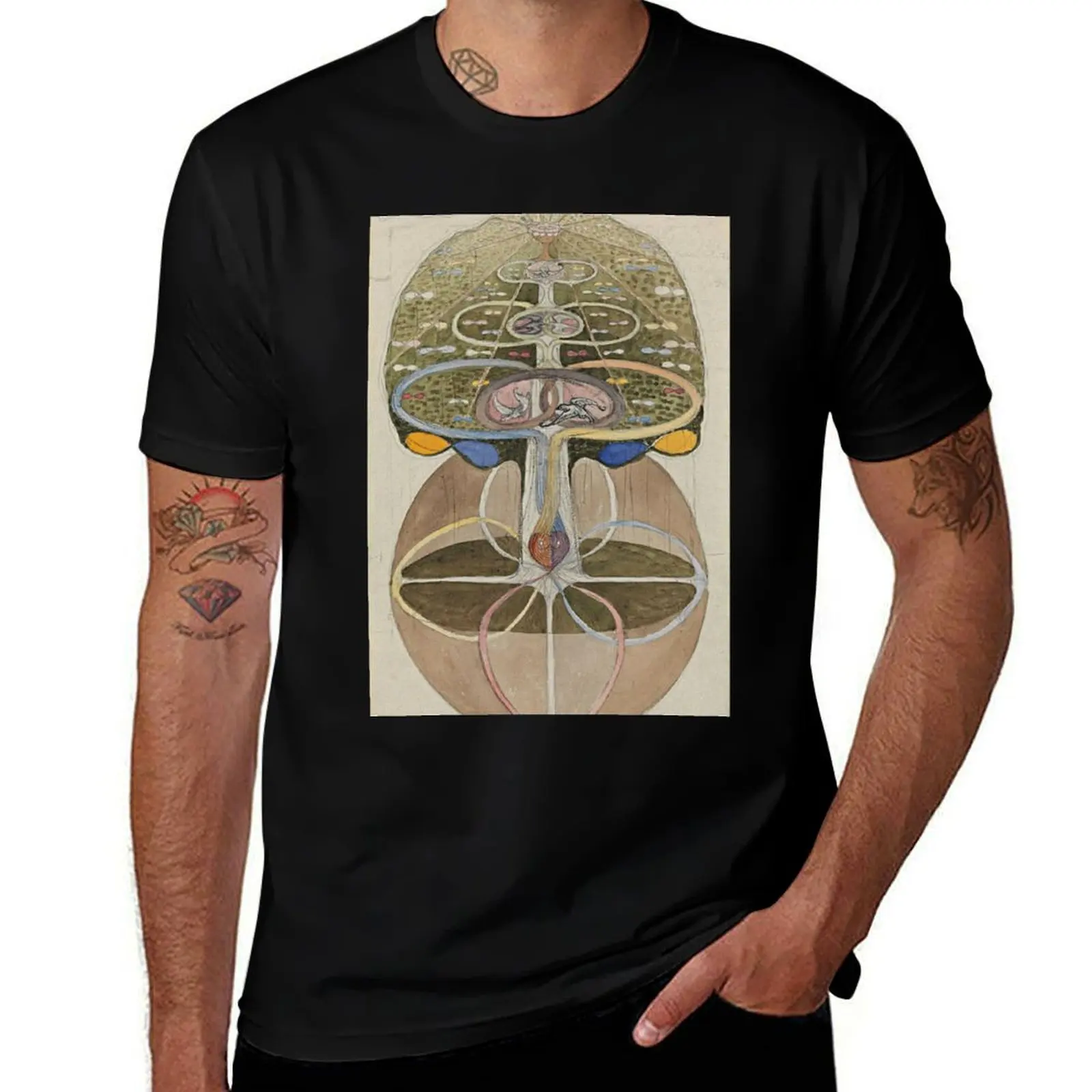 Hilma af Klint Tree of Knowledge No. 1 (1913) T-Shirt Standard Fit Solid Tee Shirt T-Shirt
