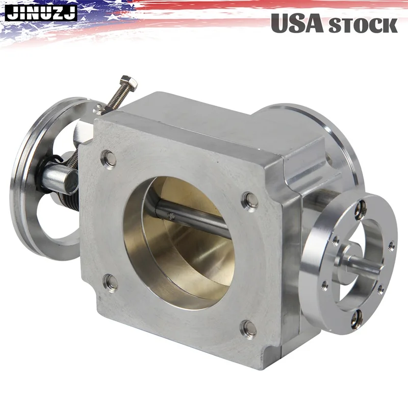

60mm Universal Aluminum Throttle Body VQ35TPS Intake Manifold Billet Silver