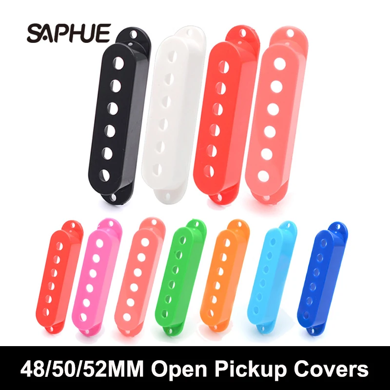 

6PCS Multi Color Electric Guitar Single Coil Pickup Covers for ST/SQ Electric Guitar Pickup Lid/Shell/Top 48/50/52mm