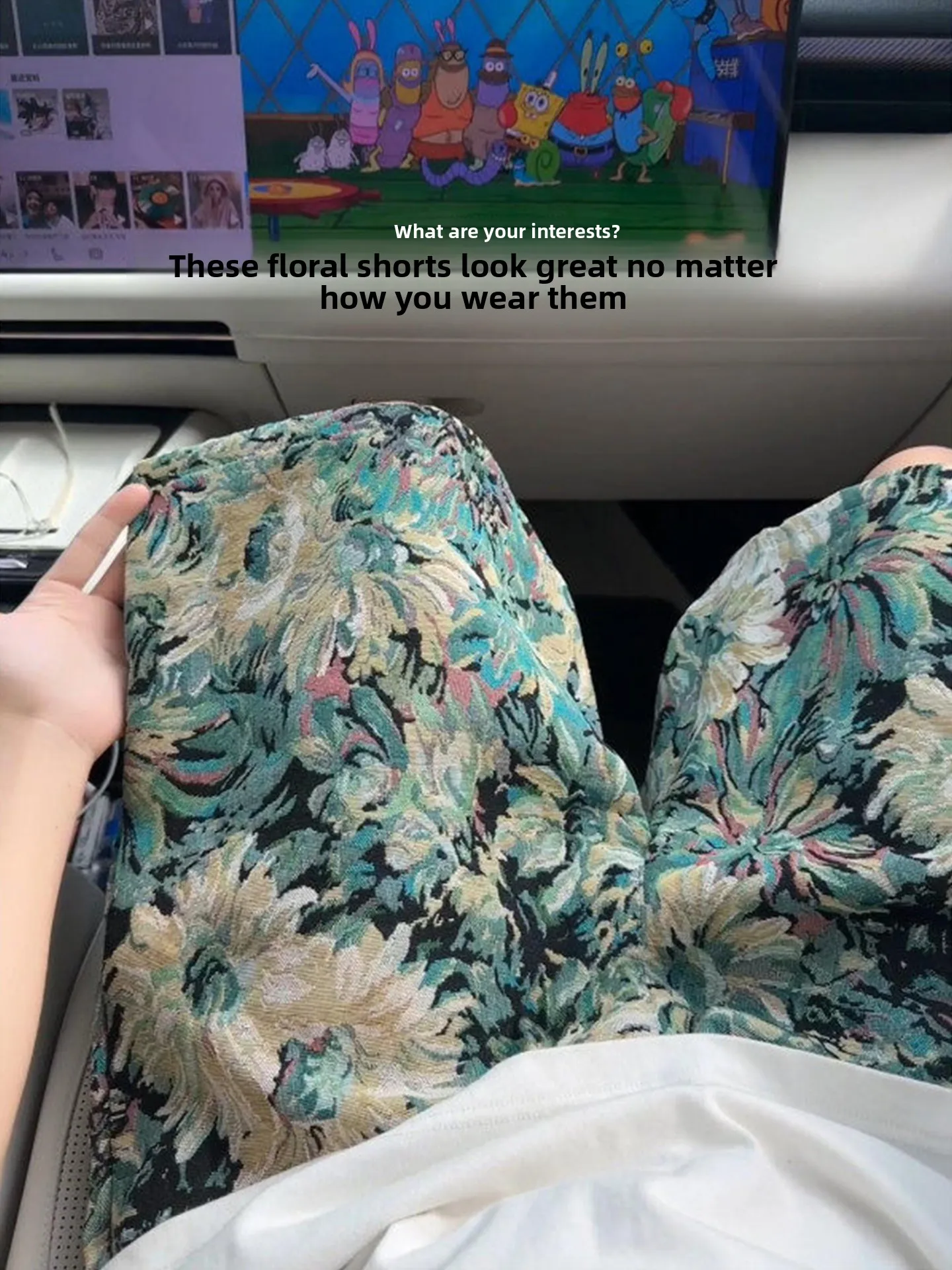 

American Sle Floral Print Knitted orts Men's Oversize Summer Five-Quarter Loose Fit Spor Casual Faion orts