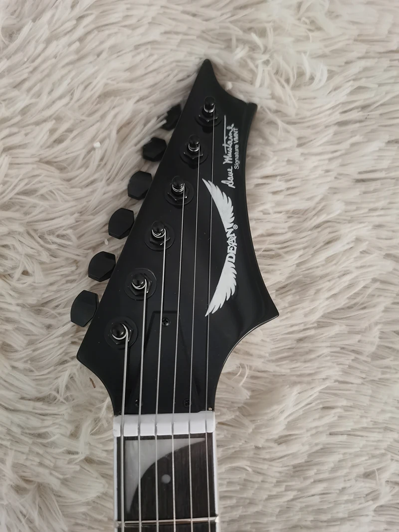 High quality DEAM Shaped V-shaped dovetail flying electric guitar, Dave Mustaine signature, active pickup, in stock, fast shippi