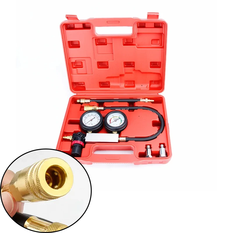 Cylinder Leak Detector Motorcycle Cylinder Pressure Gauge  Automotive Repairing Diesel Engine Auto Repair Engine