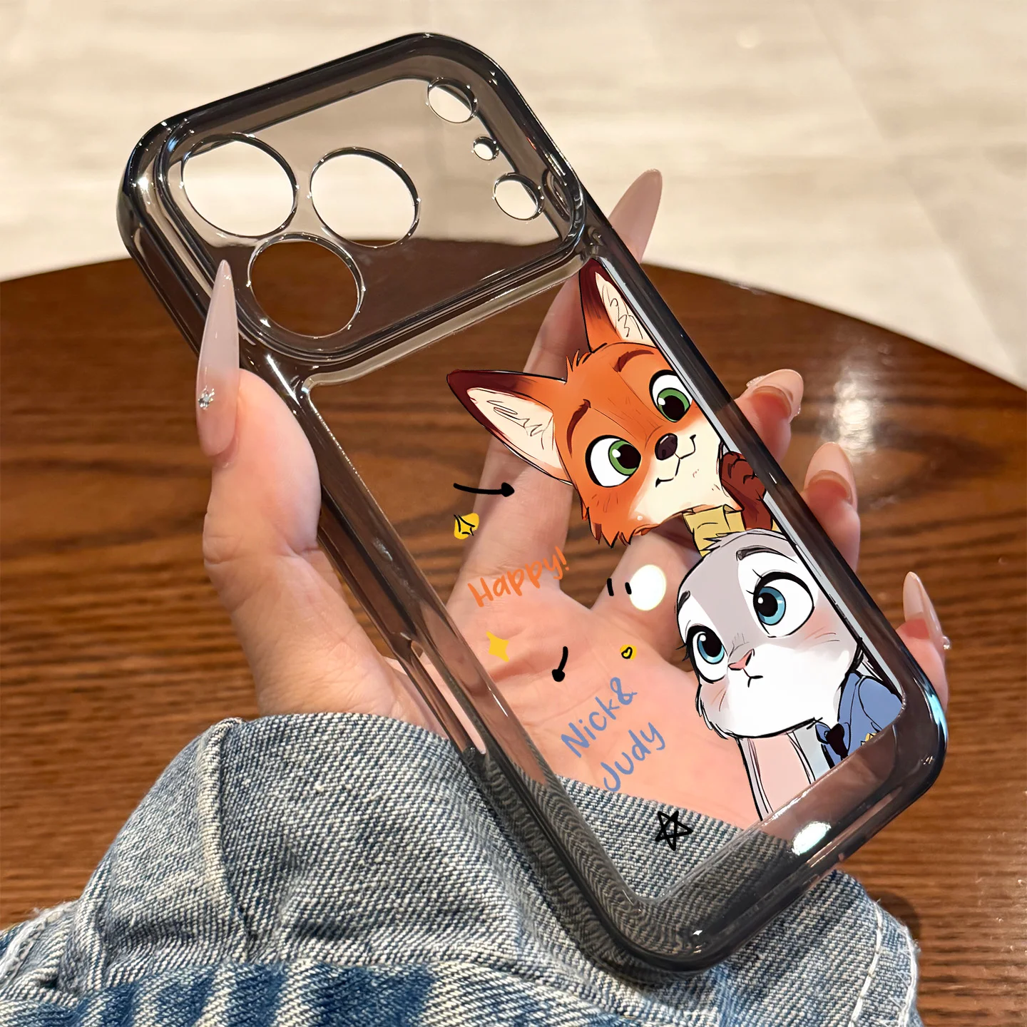 Zootopia Cute Animal Nick & Judy Case Phone Case For iPhone 17 16 15 14 13 12 11 Pro Max 17 Transparent Shockproof Cases Fundas - náhled 5