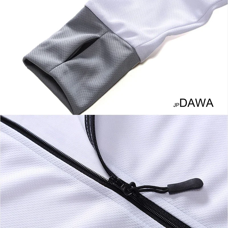 JP Dawa-Manteau de pêche léger à manches longues pour hommes, vêtements de protection solaire, séchage rapide, respirant, capuche, été