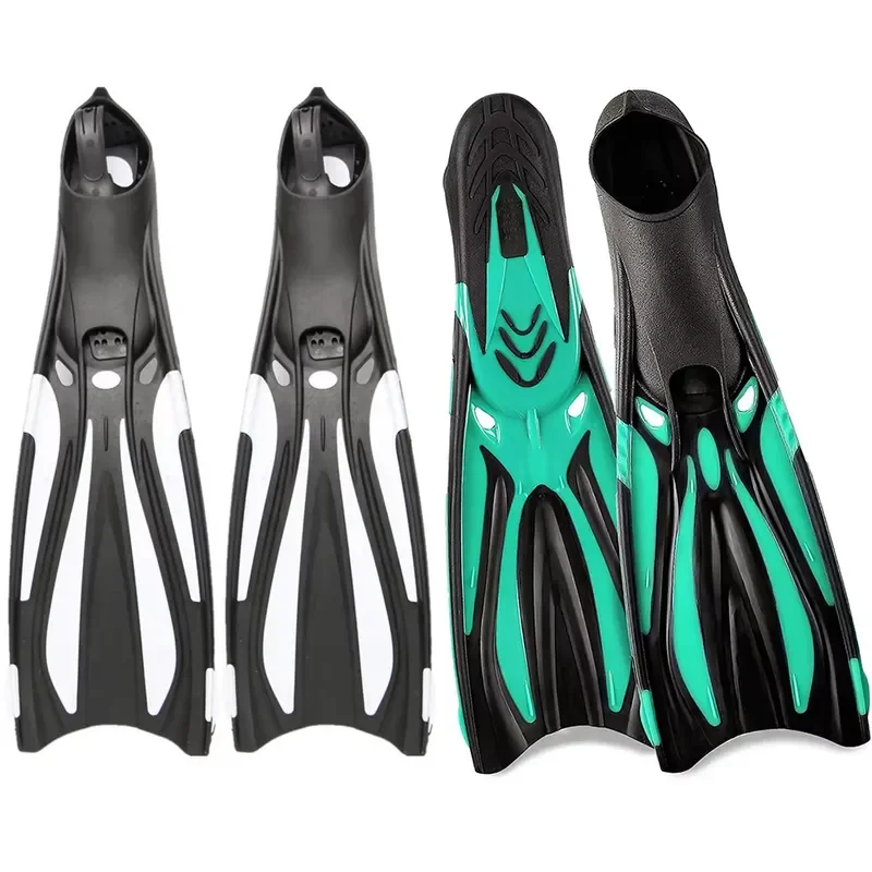 Swimming Fins, High Quality Adjustable Buckle Swim Long Blade Fins, Diving Fins, Adult Swim Training Fins