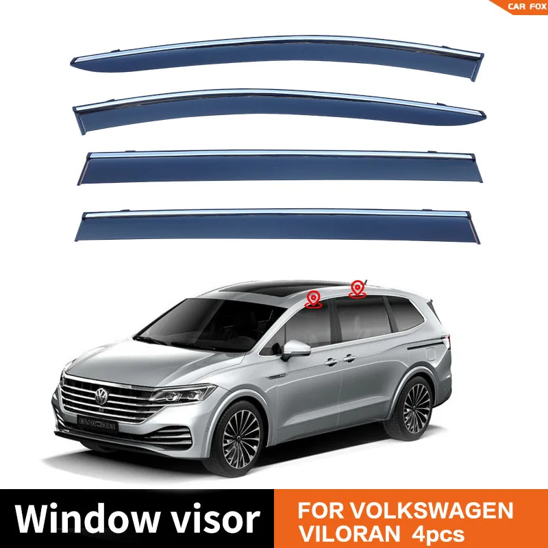 

4/6 шт. для Volkswagen VILORAN 2020+: Дефлекторы окон, козырьки от дождя и солнца, аксессуары для авто