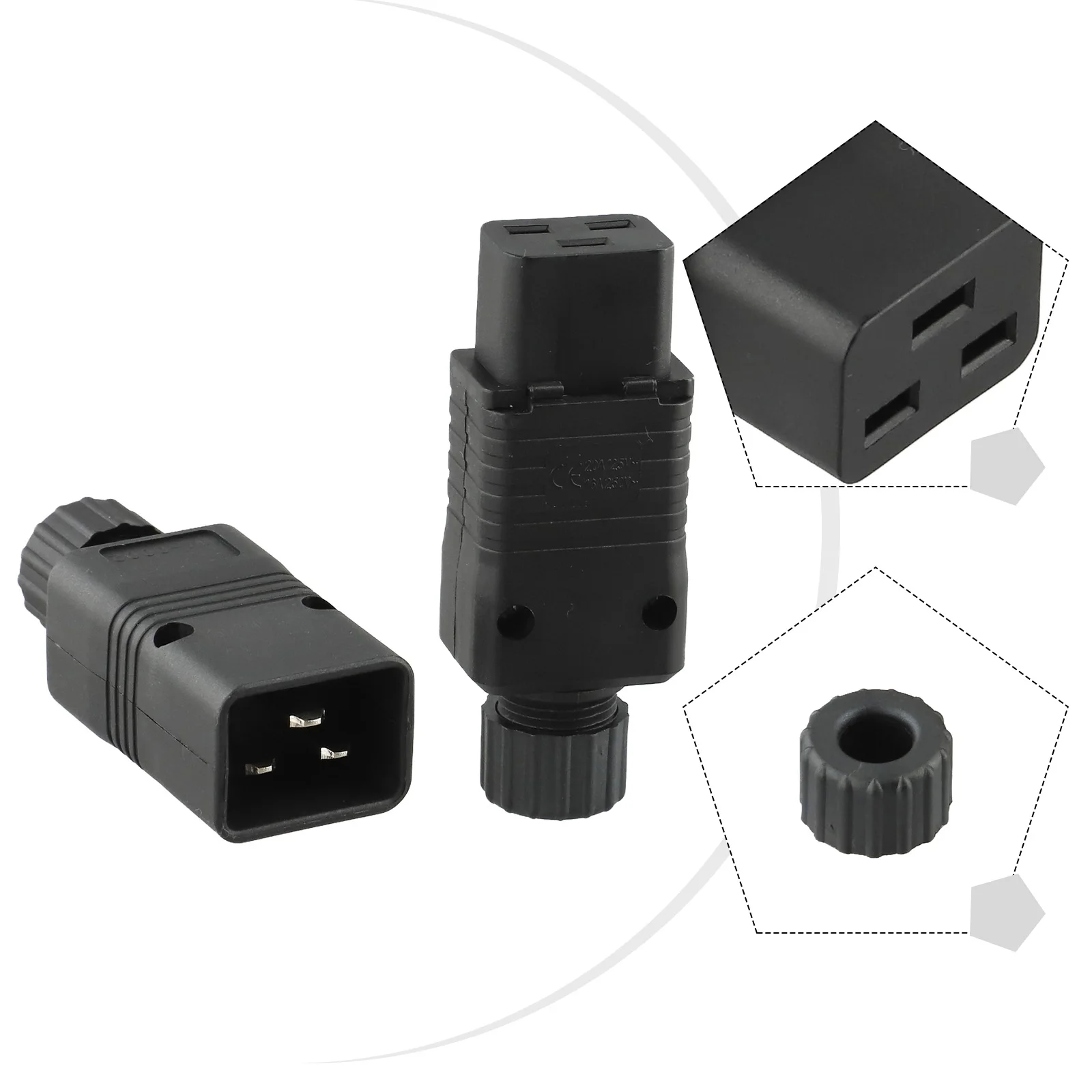 

Разъемы C19 C20 поставляются на прочную производительность при размазывании conditions; подходят для различных высоковольтных оборудования.