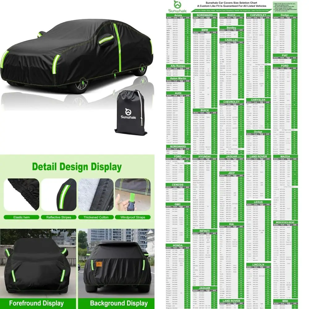 

Водонепроницаемый уличный автомобильный чехол - всепогодный, снегозащитный, с защитой от ультрафиолета, ветрозащитный, сверхпрочный, зимний, дождевик, полный автомобильный чехол для защиты