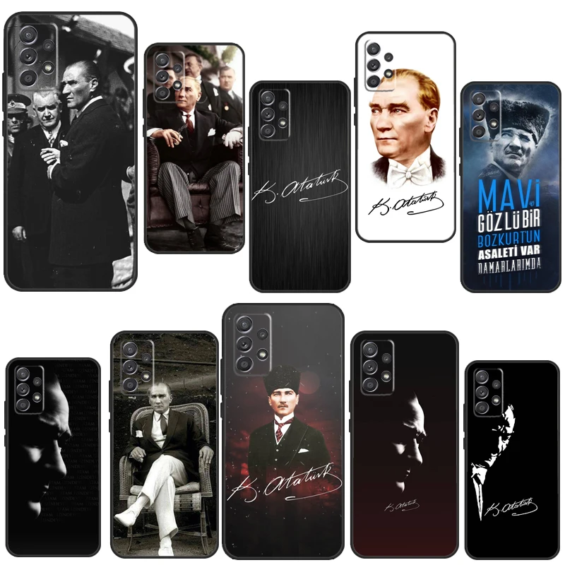 Чехол Mustafa Kemal Ataturk для Samsung A54 A34 A14 A13 A23 A33 A53 A73 A51 A71 A72 A12 A22 A32 A42 A52 задняя крышка