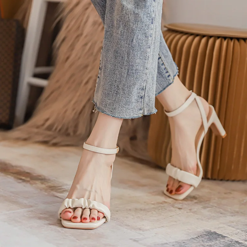 

Fashion High Heels Women 2022 Fashion Sexy Woman Pumps Gladiator Sandals Wedding Party Shoes on Heels Women Sandals Size 35-39