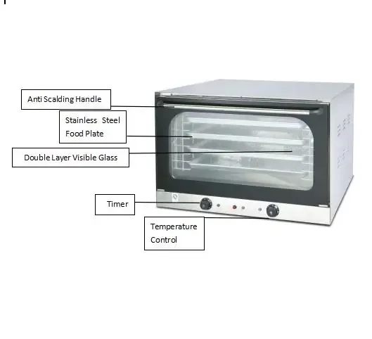 Wholesale Professional Convection Oven 4 Pans with Timer Commercial Electric Oven Multifunctional Pizza Oven