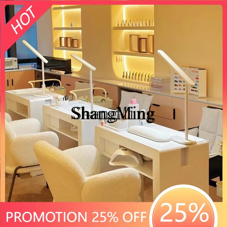 

FG good-looking manicure table and chair set simple table single double manicure table