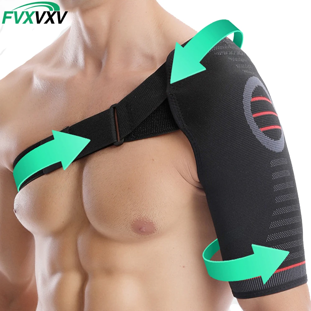 

1PCS Compression Shoulder Support , Breathable Fabric, Shock-Absorbing Shoulder Brace for Shoulder Pain Relief, All-Day Support