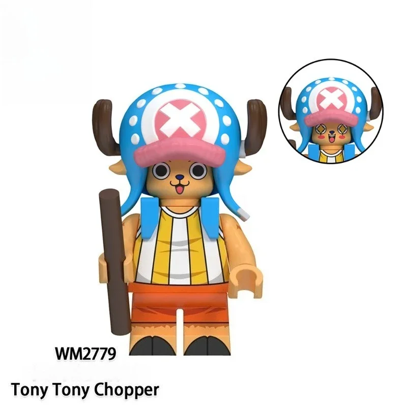 Figuras de acción de una pieza, ladrillo Luffy Ace Garp Zoro, ensamblaje de personajes de Anime, juguete, decoración del hogar, adorno de escritorio, regalo de colección