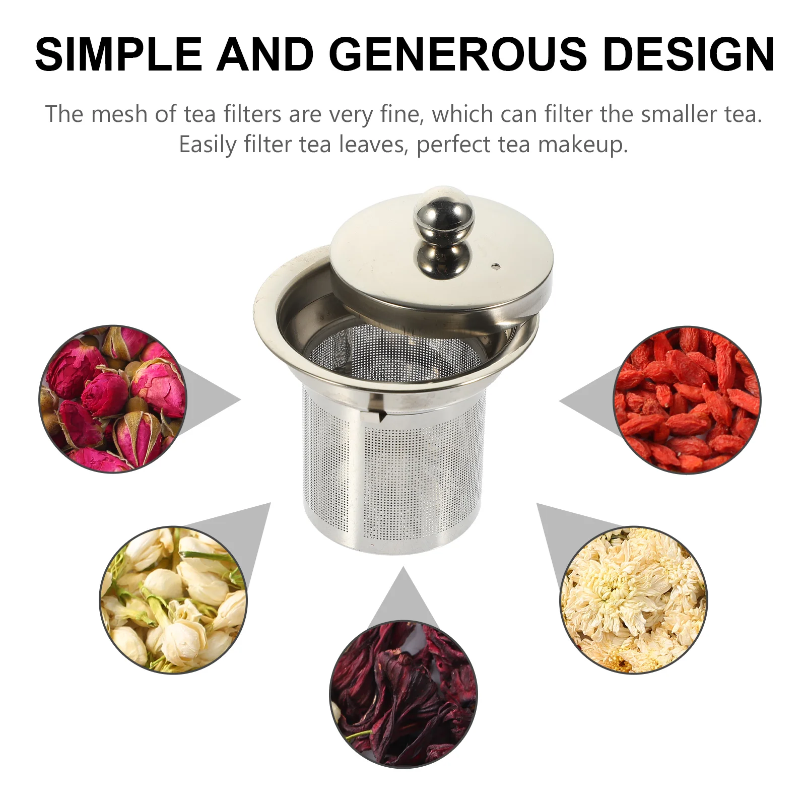 Coffee Machines Teapot Strainer Metal Infuser Insert Stainless Steel Bulk Leak Filters Silver Make