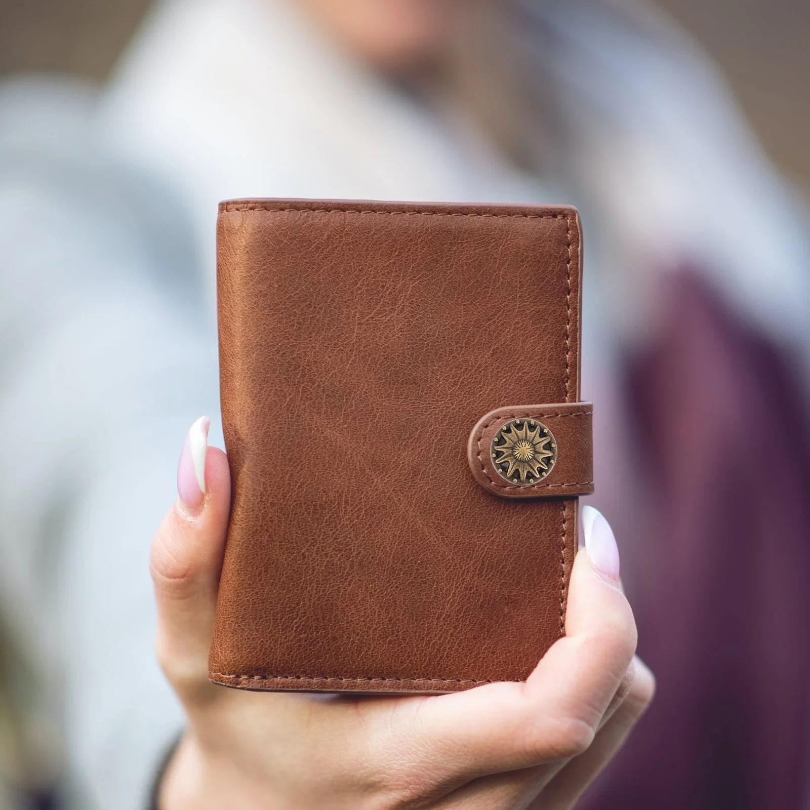 

20Sets Bronze Purse Buckle Zinc Alloy Snap Fastener Retro Cartoon Wallet Clasp Button DIY Craft Accessory Exquisite Metal