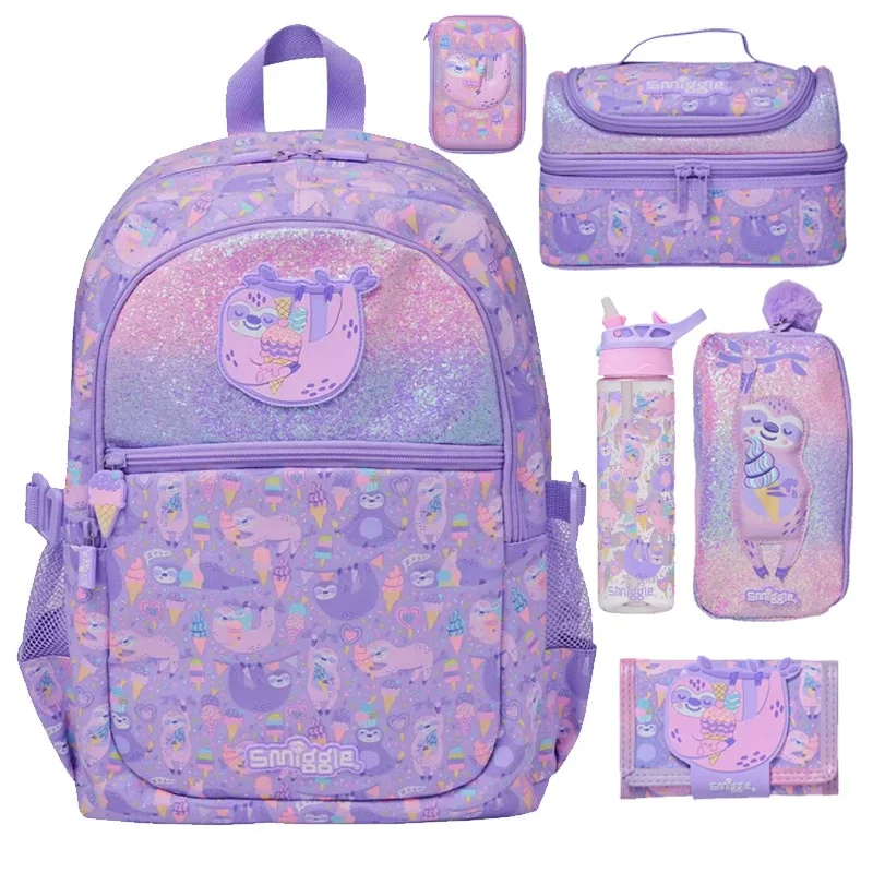 

Genuine Australia Smiggle Student Backpack School Bag Cartoon Series Anime Backpack Student Gift Lunch Box Water Cup Pencil Case