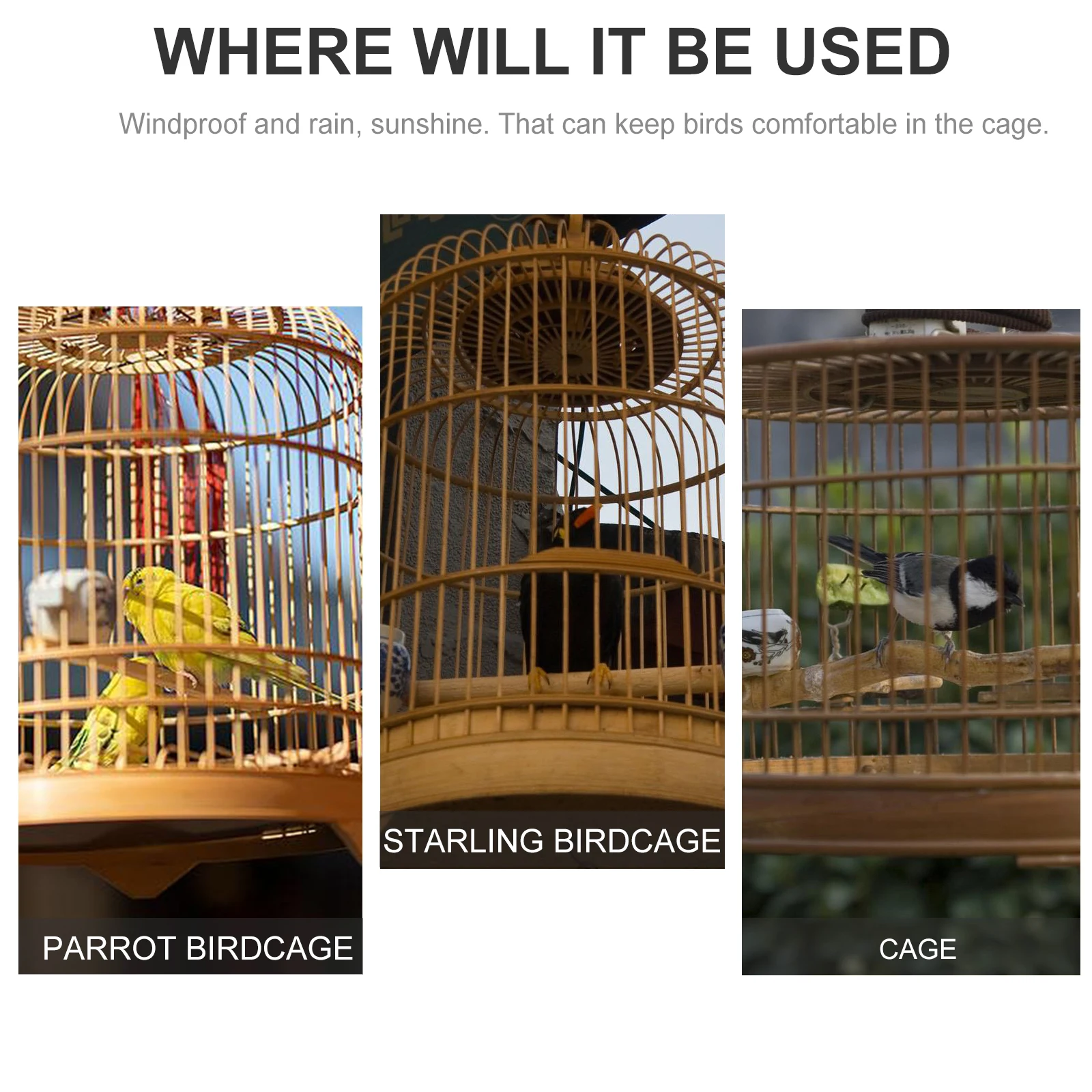 

Bird Cover Parrot Skirt Waterproof Breathable Sunshade Durable Pet Cage Cloth Cover Square Bird Cage Anti mosquito