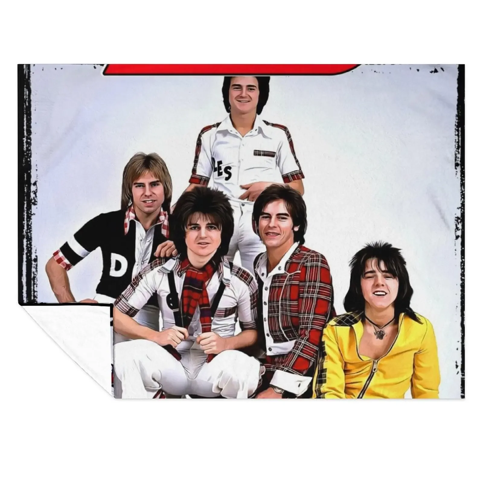 

Bay City Rollers Throw Blanket Furry Sofa Quilt for sofa Decorative Sofas Blankets