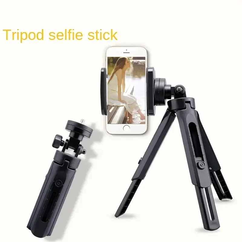

1pc Flexible Phone Tripod Stand, Small Mini Tripod, Rubberized Countertop IPhone Stand For Photo/Video Recording Compatible With