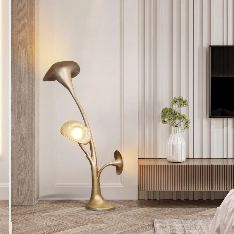 Figure sculpture decorative ornaments, entrance floor lamps, ambient lights