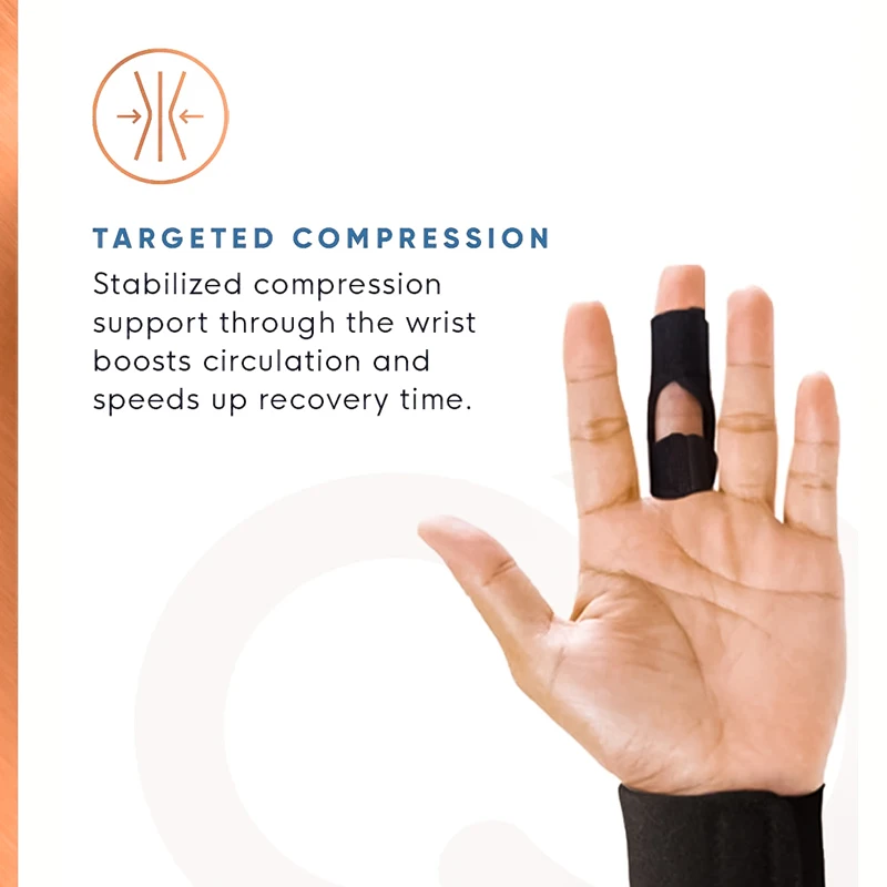 Compression Finger Splint Adjustable Finger Brace Trigger Finger Splint for Straightening Broken Fingers Injuries Arthritis