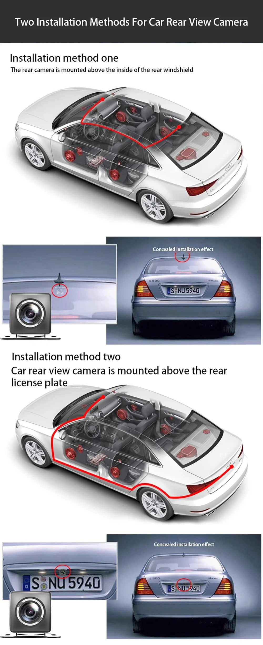 1080P 3-Kanal-Objektiv WLAN Dashcam Auto DVR Innenraumkamera Mini-Recorder Video-Registrator Dashcam Dreiwege-Videokamera – Detail 13
