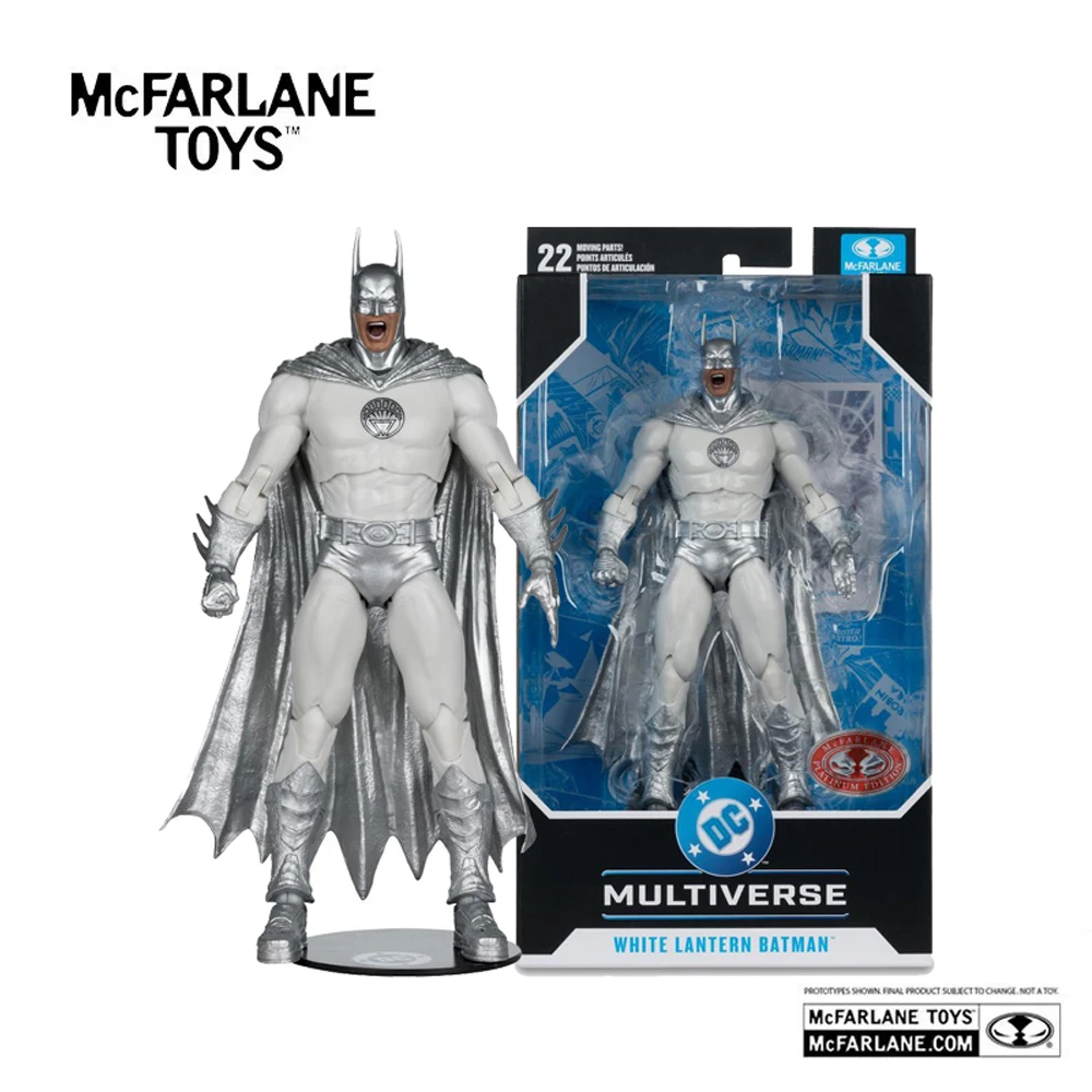 Mcfarlane Toys Lanterna Branca Batman Brightest Day Chase Boneco de Ação de 7 polegadas DC Multiverse Batman Modelo Boneco Kit de Garagem