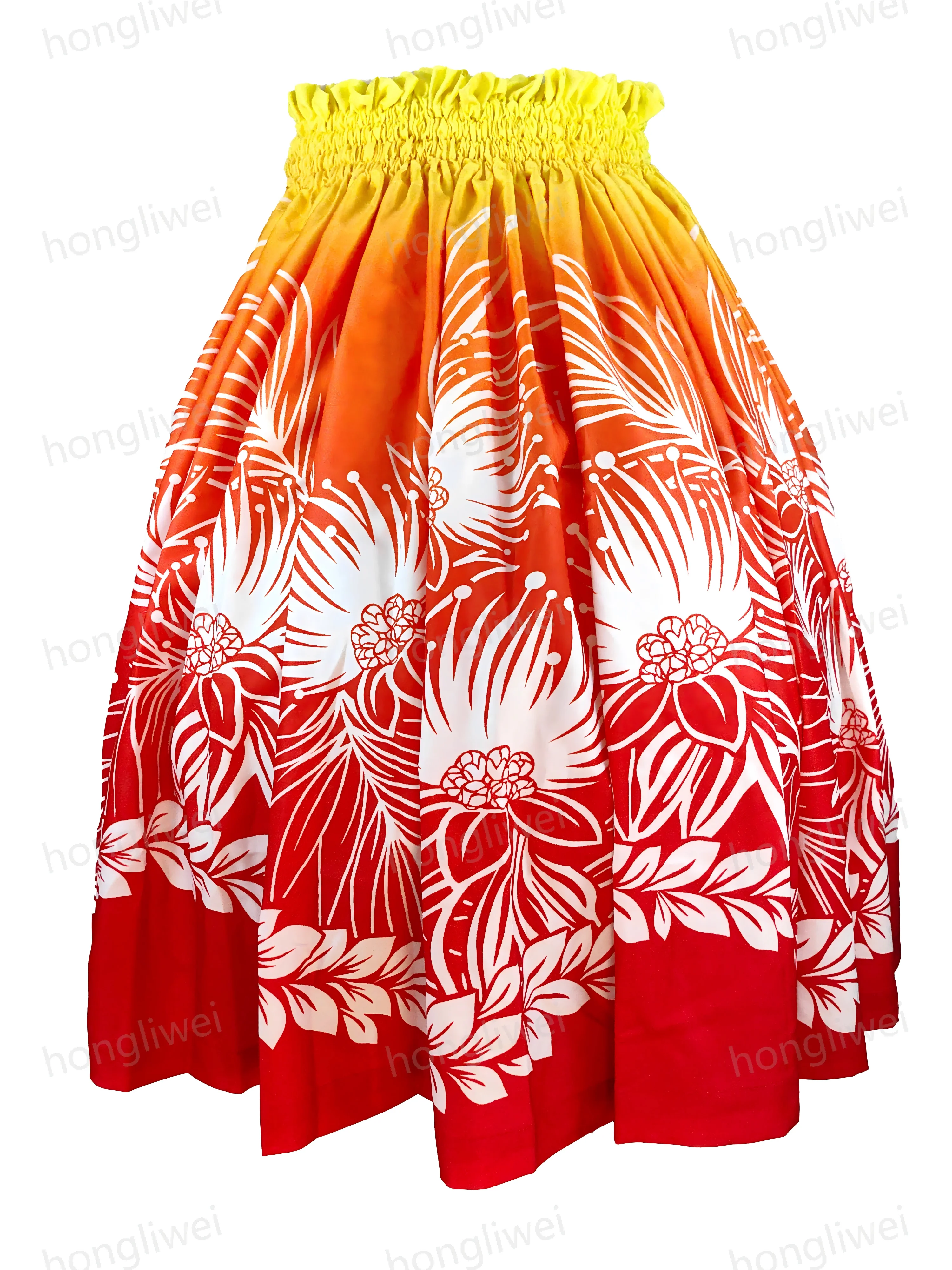 Popular Summer Hawaiian Luau Hawaii Skirt Pa'u Hula Skirt Print Hula Dance Performance Short Skrits for Tropical Beach Party image 3