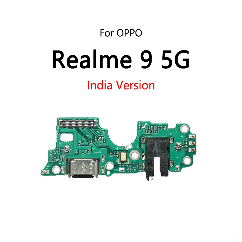 USB Charge Dock Port Socket Jack Connector Flex Cable For OPPO Realme 9 9 Pro + Plus 9i  4G 5G Charging Board Module