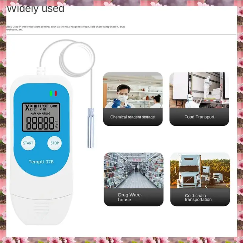 

2025 Tempu 07B Регистратор температуры/влажности, цифровой USB-регистратор данных, термометр, гигрометр для хранения в холодильнике, T 195 07B T